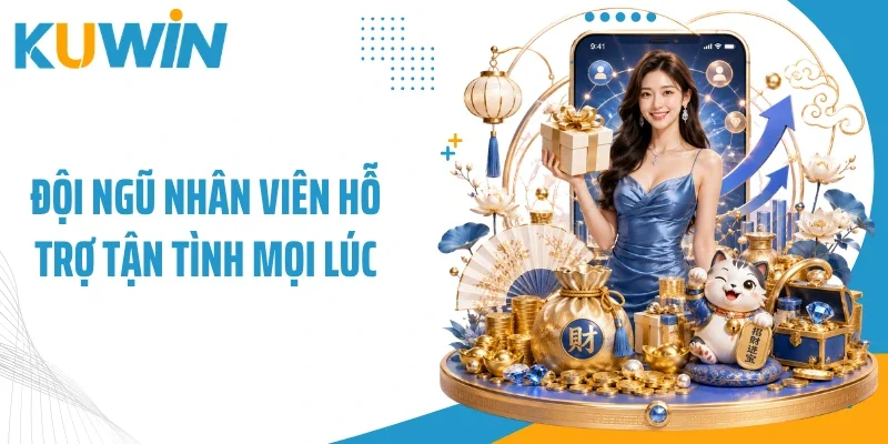 Đội ngũ nhân viên hỗ trợ tận tình mọi lúc
